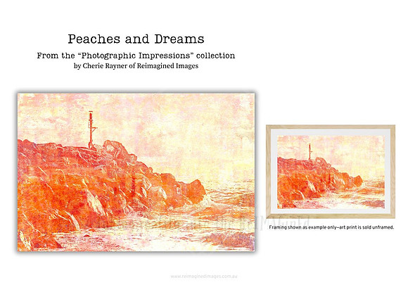 Peaches and Dreams - Art For Sale - Reimagined Images